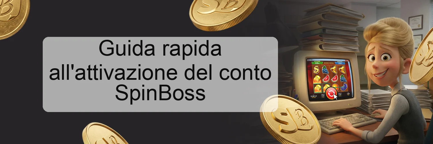 Guida rapida all'attivazione del conto SpinBoss Guida rapida all'attivazione del conto SpinBoss